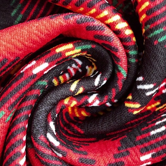 Maternity Plaid Print Sleeveless Tank Holiday Mini Dress - Picture 5 of 5